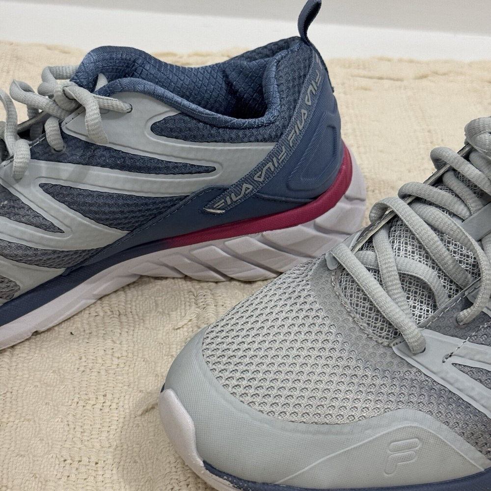 Fila Memory Women’s Blue Mesh Athletic Running Shoe Size 10 Walking Yoga Casual - Picture 7 of 16
